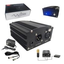 Phantom Power 110v Cabo Xlr Fonte De Alimentação P Microfone