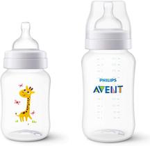 Philips Avent Kit Mamadeira Anti-Colic Girafa Transparente 2 Unidades + Bico