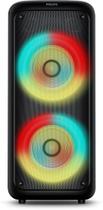 PHILIPS, Caixa de Som Bluetooth Party Speaker, TAX4000/78, com Luzes LED, entradas USB, Auxiliar, Microfone/Guitarra e A