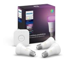 Philips Hue Starter Kit 9w A60 E27 110v Ou 220v Lançamento