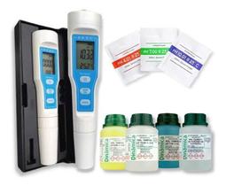 Phmetro Medidor Ph Digital De Bolso Portátil + Soluções +