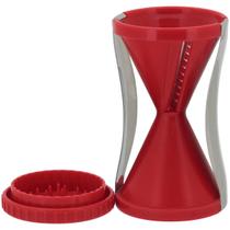 PHOEBE FATIADOR LEGUMES 13x7x7cm POLIPROPILENO VERMELHO ESPIRAL
