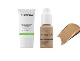 Phoera Makeup Primer Oil Free + Base Phoera - Pronta Entrega