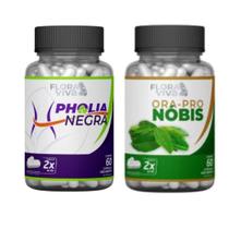 Pholia Negra + Ora Pro Nobis 500 Mg 60 Cáps 2 Potes - Flora viva