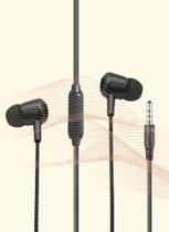Phone de Ouvido intra-auriculares com fios borrachinha Básico redução de ruidos e conforto - M&K Shop