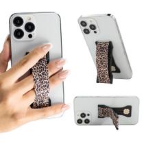Phone Grip LOVEHANDLE PRO Premium de silicone com alça Leopard