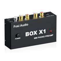 Phono Preamp Fosi Audio Box X1 para toca-discos MM com fone de ouvido
