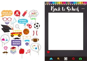 Photo Booth Props 7-gost Back to School Party, pacote de 30