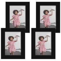 Photo Frame Renditions Gallery 9x13 cm, conjunto de 4 madeiras maciças pretas Photo Frame Renditions Gallery 9x13 cm, conjunto de 4 madeiras maciças pretas