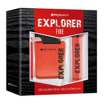 Phytoderm Explorer Fire Deo Colônia Kit - Perfume Masculino + Travel Size