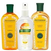 Phytoervas Kit Iluminador e Clareador Shampoo/Cond/Clareador