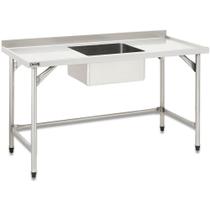 Pia 2,0 m Total Inox AISI 304 com cuba 50 x 40 x 25 cm Fritomaq