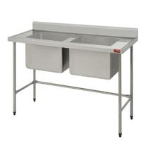 Pia com 2 Cubas 1.90M Inox Pia com 2 Cubas 1.90M Inox