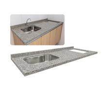 Pia Cozinha 180cm Granito Corumba C/Cuba Inox Parte Cooktop Pia Cozinha 180cm Granito Corumba C/Cuba Inox Parte Cooktop