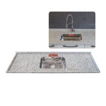 Pia Cozinha Granito Portinari 200cm Cuba Inox Sobreposta N2 Cor:Portinari Pia Cozinha Granito Portinari 200cm Cuba Inox Sobreposta N2 Cor:Portinari
