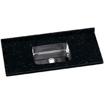 Pia Cozinha Sintético 120X55cm Cuba Inox Pedra Escura - 562208 - A.J.RORATO