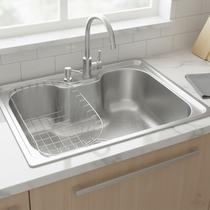 Pia Cuba Cozinha Inox C/ Cesto Escorredor 50x40cm Alira Home