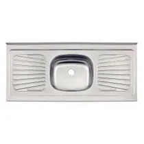 Pia de Aço Inox Tramontina Cuba Central 120X52,5cm