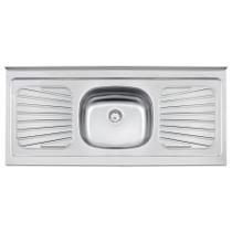Pia de Apoio em Aço Inox Tramontina New Raggi 40 120 X 52cm