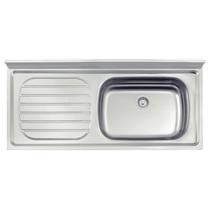 Pia de Apoio Filo 56 DX em Aço Inox 120x55 cm c/ Válvula 3 1/2 Tramontina