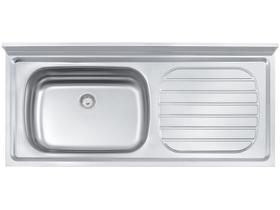 Pia de Apoio Filo 56 EX em Aço Inox 120x55 cm c/ Válvula 3 1/2 Tramontina