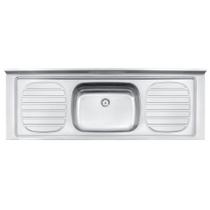 Pia de Apoio Tramontina Filo 56 em Aço Inox 160 x 55 cm Standard Pia de Apoio Tramontina Filo 56 em Aço Inox 160 x 55 cm Standard