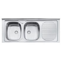 Pia De Apoio Tramontina Stratta 2C 34 Ex 120 X 50 Cm 2 Cubas Pia De Apoio Tramontina Stratta 2C 34 Ex 120 X 50 Cm 2 Cubas