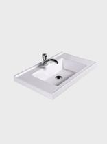 Pia de Banheiro Embutir 60cm Branco Milano - On Móveis