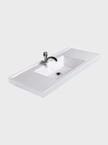 Pia de Banheiro Embutir 80cm Branco Milano - On Móveis