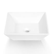 Pia de banheiro Sinber White Ceramic 40x40x12cm