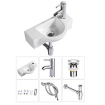 Pia de banheiro XIFIRY Wall Mount Ceramic 45x23x12cm branca