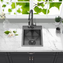 Pia de bar FRANIC Pia de cozinha Drop In 33x38x23cm em aço inoxidável