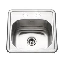 Pia de bar Houzer Hospitality 38 cm em aço inoxidável com 15 cm de profundidade