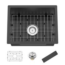 Pia de cozinha e bar Koardink Black Stainless Steel 20x16in Pia de cozinha e bar Koardink Black Stainless Steel 20x16in