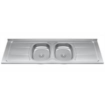 Pia de Cozinha em Inox Ghel Plus com 2 Cubas 160 cm Sistema SEI - 30316 Pia de Cozinha em Inox Ghel Plus com 2 Cubas 160 cm Sistema SEI - 30316