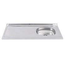 Pia de cozinha Ghel Plus em Inox 120x53 com cuba Direita Pia de cozinha Ghel Plus em Inox 120x53 com cuba Direita