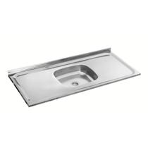 Pia de Cozinha Inox com Válvula 120x52,5cm Multimóveis CR25350 Pia de Cozinha Inox com Válvula 120x52,5cm Multimóveis CR25350