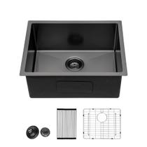 Pia de cozinha Lordear 23 Black Undermount 58x46cm em aço inoxidável