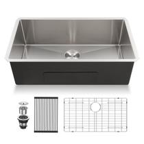 Pia de cozinha Lordear 33 Undermount Stainless Steel 16 Gauge