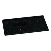 Pia De Cozinha Mármore Sintético 100x53cm Multimóveis CR20478 Preto Pia De Cozinha Mármore Sintético 100x53cm Multimóveis CR20478 Preto