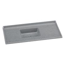 Pia De Cozinha Mármore Sintético 120x55cm Multimóveis CR20479 Cinza Pia De Cozinha Mármore Sintético 120x55cm Multimóveis CR20479 Cinza