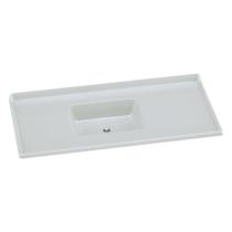 Pia De Cozinha Mármore Sintético 120x55cm Multimóveis CR20479 Off White