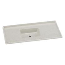 Pia de Cozinha Mármore Sintético 120x55cm Multimóveis CR20479 Pia de Cozinha Mármore Sintético 120x55cm Multimóveis CR20479