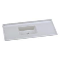 Pia de Cozinha Mármore Sintético 120x55cm Multimóveis CR20479 Pia de Cozinha Mármore Sintético 120x55cm Multimóveis CR20479