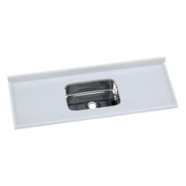 Pia de Cozinha Mármore Sintético 140x55cm com Cuba Aço Inox Multimóveis CR20473