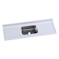 Pia de Cozinha Mármore Sintético 150x55cm com Cuba Aço Inox Multimóveis CR20474 Pia de Cozinha Mármore Sintético 150x55cm com Cuba Aço Inox Multimóveis CR20474