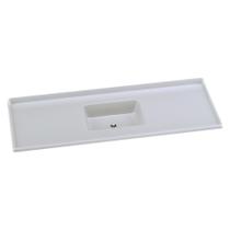 Pia De Cozinha Mármore Sintético 150x55cm Multimóveis Cr20481 Gelo