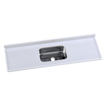 Pia de Cozinha Mármore Sintético 160x55cm com Cuba Aço Inox Multimóveis CR20475 Pia de Cozinha Mármore Sintético 160x55cm com Cuba Aço Inox Multimóveis CR20475