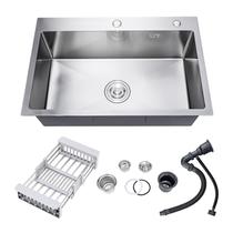 Pia de cozinha Vivrhintty 30 Drop-in em aço inoxidável, tigela única Pia de cozinha Vivrhintty 30 Drop-in em aço inoxidável, tigela única