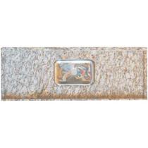 Pia de Granito com2 mesas secas de Inox 55x200cm Decorado Bom Jesus